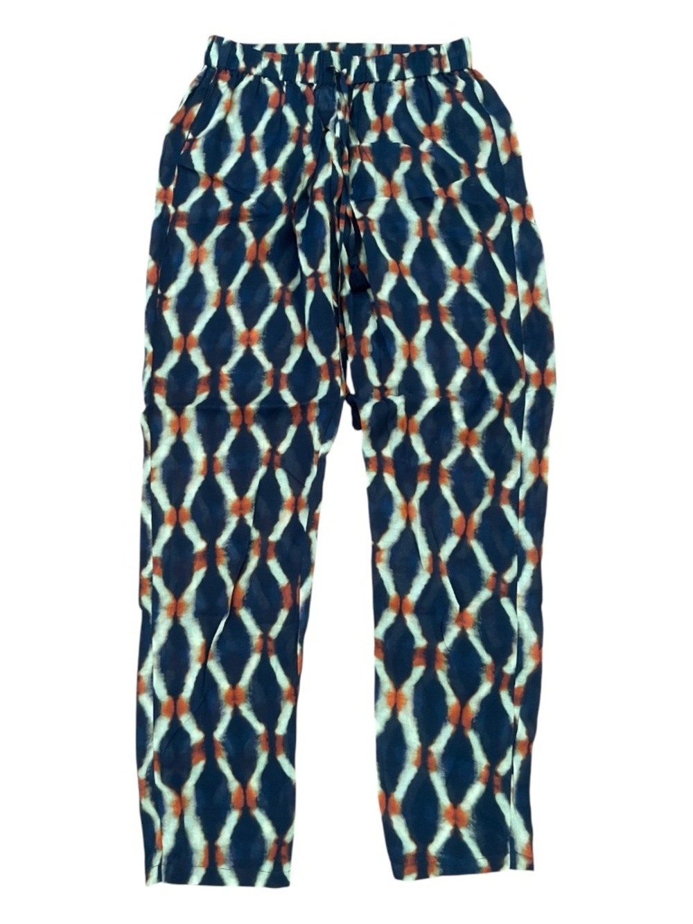 FIGUE Printed Drawstring Tassel Pants
